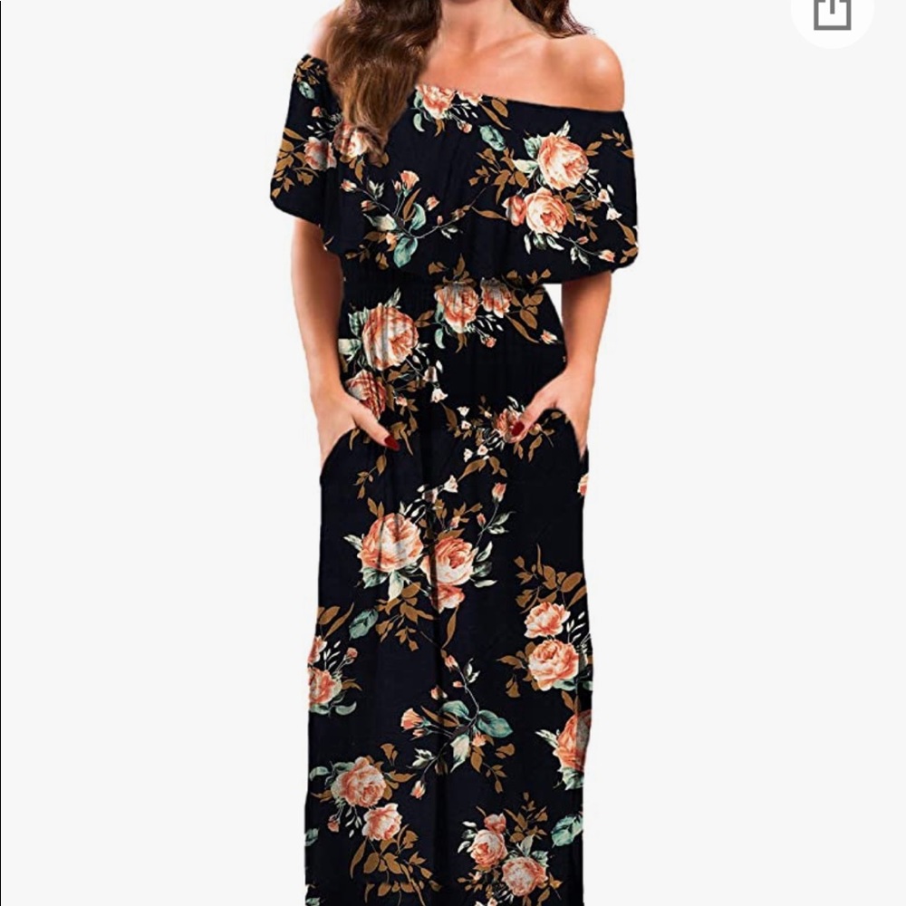 Off Shoulder Maxi Dress
